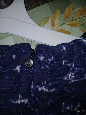 Michael Kors Navy Tie-Dye Zip Dress
